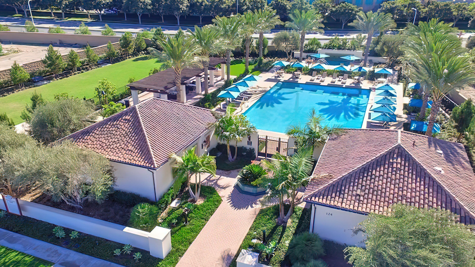 Los Olivos Barcelona Pool Park - Irvine, CA - Slater Builders